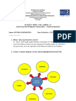 Omongayon. ACT 12 (1) CONTEMPORAY WORLD ACTIVITY SHEET