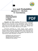 Statistics and Probability: Quarter 4 - Module 6: Correlation