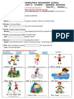 5TH Grades Unit 8 Fitness General Revision