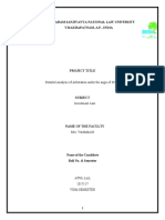 17LLB117 - Investment Law - Sem 8 - Research Paper