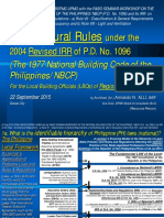 NBCP - Architectural Rules - For Local Building Officials (Reg Xi)