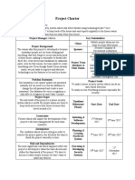 Sample of Project Charter