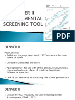 Denver II - Developmental Screening Tool (Lecture Note)