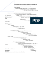 Outline of Topics Taxation Law Review Iv