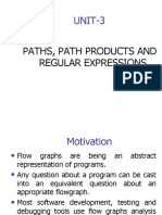 Paths, Path Products and Regular Expressions: UNIT-3