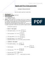 Lab 02A-Signals and Wave Form Generation: Objectives