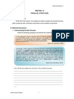 Meeting 10-Parallel Structure