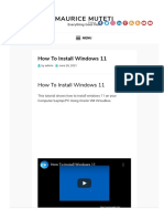 How To Install Windows 11