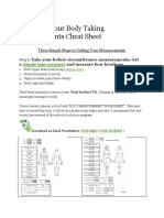 The+4 Hour+Body+Taking+Measurements+Cheat+Sheet