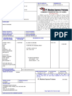 Combined Transport Bill of Lading: Lady of Luck V.144N