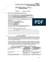 Christopher Simon V. Nolan - : Pro-Forma Proponent Compliance Monitoring Report (CMR) : Semi-Annual Module 5 of SMR