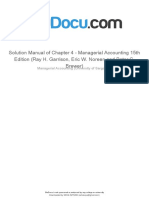 Solution Manual of Chapter 4 Managerial Accounting 15th Edition Ray H Garrison Eric W Noreen and Peter C Brewer