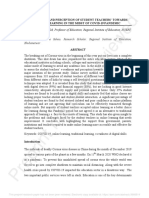 E-Readiness and Perception of Student Teachers' Towards Online Learning in The Midst of COVID-19 Pandemic