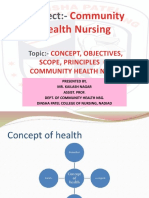 Concept and Scope of Community Health Nursing