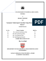 Automatic Vehicle Speed Controller Using Ultrasonic & RFID Sensors