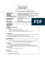 RANKING Lesson Plan in Practical Research 2