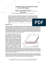 Development and Ballistic Testing of A Functionally Gradient Ceramic Metal Applique