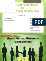 Powerpoint Presentation On Green HRM & HR Analytics