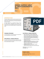 Mod. AV-1/EV: Tabletop Power Supply Unit For Electric Measurements and Machines