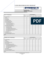 109 Substation Pre Energization Checklist Energization1