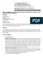 Model Answers-December 201 9: Al-Ameen College of Law