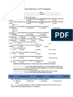 Second Periodical Test in Mapeh 6 Name: - Date: - Teacher: - Section