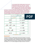 Broken Plural in Arabic