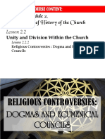 Module 2.2.2 Religious Controversies DOgmas and Ecumenical Council