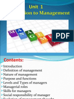 Unit 1 Introduction To Management 2019.Ppt 1