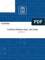 Forticlient v1.0 Windows App User Guide