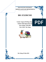 Big Exercise: Foreign Language Departments