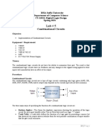 Combinational Circuits: DHA Suffa University Department of Computer Science CS 1101L Digital Logic Design Spring 2021