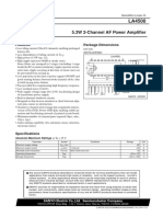 5.3W 2-Channel AF Power Amplifier: Package Dimensions Features