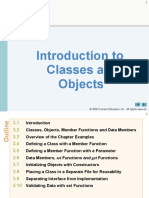 Introduction To Classes and Objects: 2006 Pearson Education, Inc. All Rights Reserved