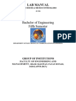 Bachelor of Engineering Fifth Semester: Lab Manual