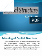 Unit 3 Capital Structure