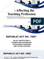 Laws Affecting The Teaching Profession