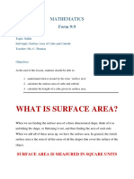 SURFACE - AREA of Cube and Cuboid