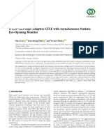 Research Article: A 1.25-12.5 Gbps Adaptive CTLE With Asynchronous Statistic Eye-Opening Monitor