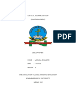 Critical Journal Review (Sociolinguistic)