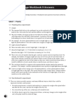 Challenge Workbook 9 Answers: Unit 1 Plants