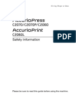 AccurioPress C2070/C2070P/C2060 AccurioPrint C2060L Safety Information