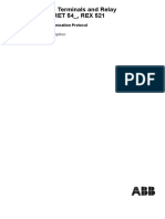 Protection Terminals and Relay REF 54 - , RET 54 - , REX 521: Technical Description