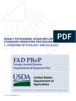 Highly Pathogenic Avian Influenza Standard Operating Procedures: 1. Overview of Etiology and Ecology