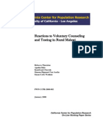 CCPR-002-08 Reactions To Voluntary Counseling and Testing in Rural Malawi