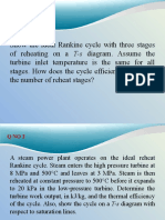 Problems Ideal Reheat Cycle