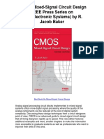 CMOS: Mixed-Signal Circuit Design (IEEE Press Series On Microelectronic Systems) by R. Jacob Baker