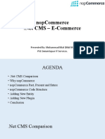 Nopcommerce: Presented By: Muhammad Bilal (Bilal M.) Pse Datumsquar It Services