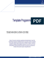 Intro To Template Programming