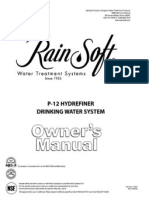 Rainsoft P-12 Manual